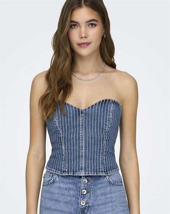 Kirsi Corset Denim Top
